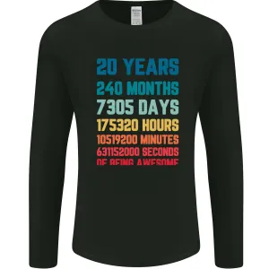 20th Birthday 20 Year Old Mens Long Sleeve T-Shirt