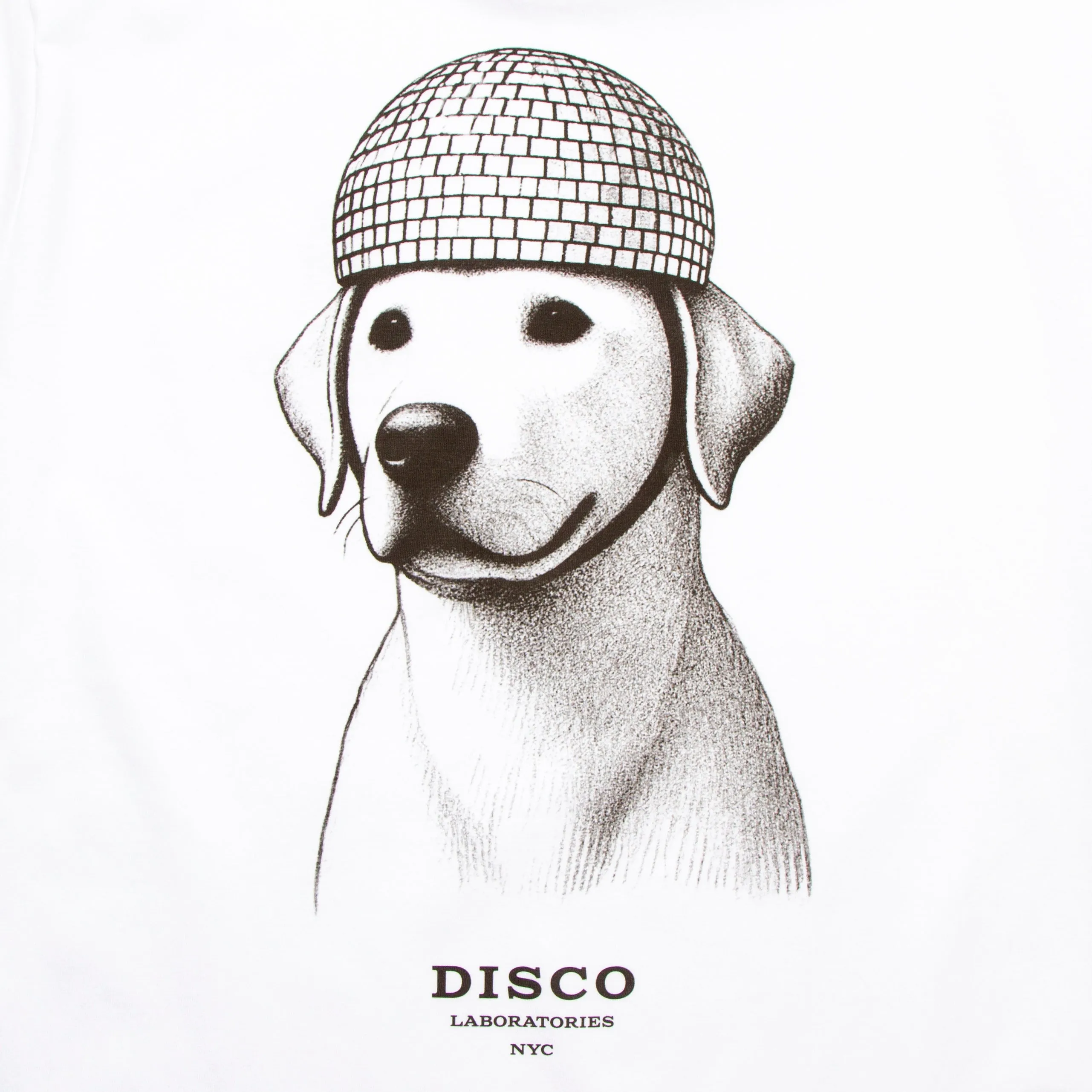 Adore Disco Lab NYC Front Print - Tshirt - White