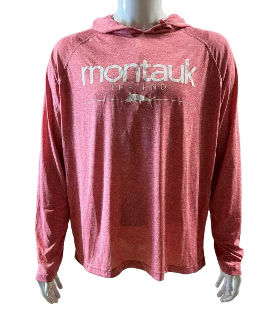 Adult Montauk The End Fish DriFit UBF 50 UV Plus Protection Long Sleeve Tee