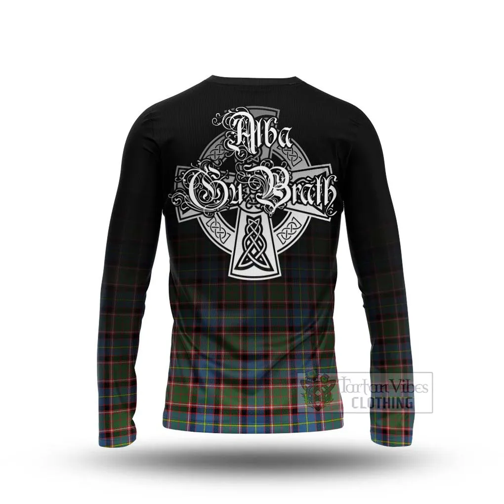 Aikenhead Tartan Long Sleeve T-Shirt Featuring Alba Gu Brath Family Crest Celtic Inspired