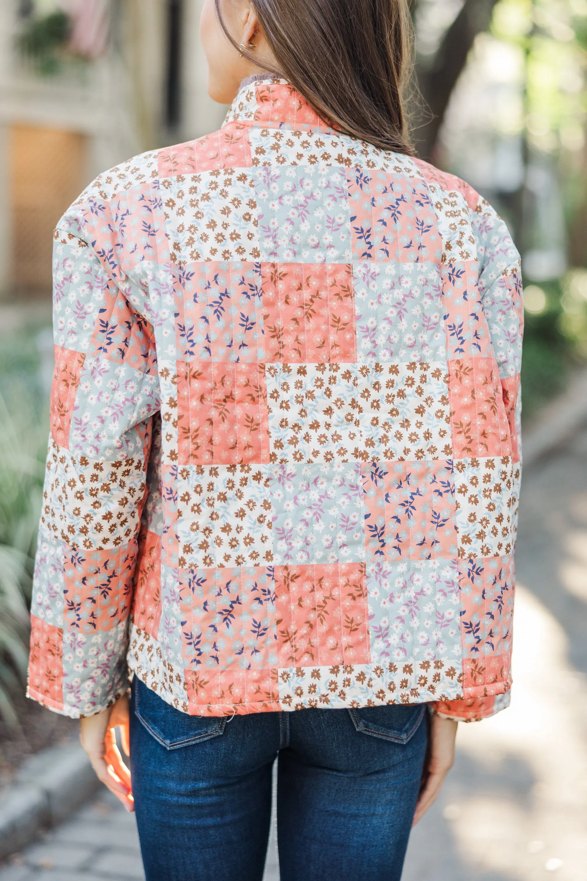 All In A Day Multi-Colored Floral Patchwork Jacket