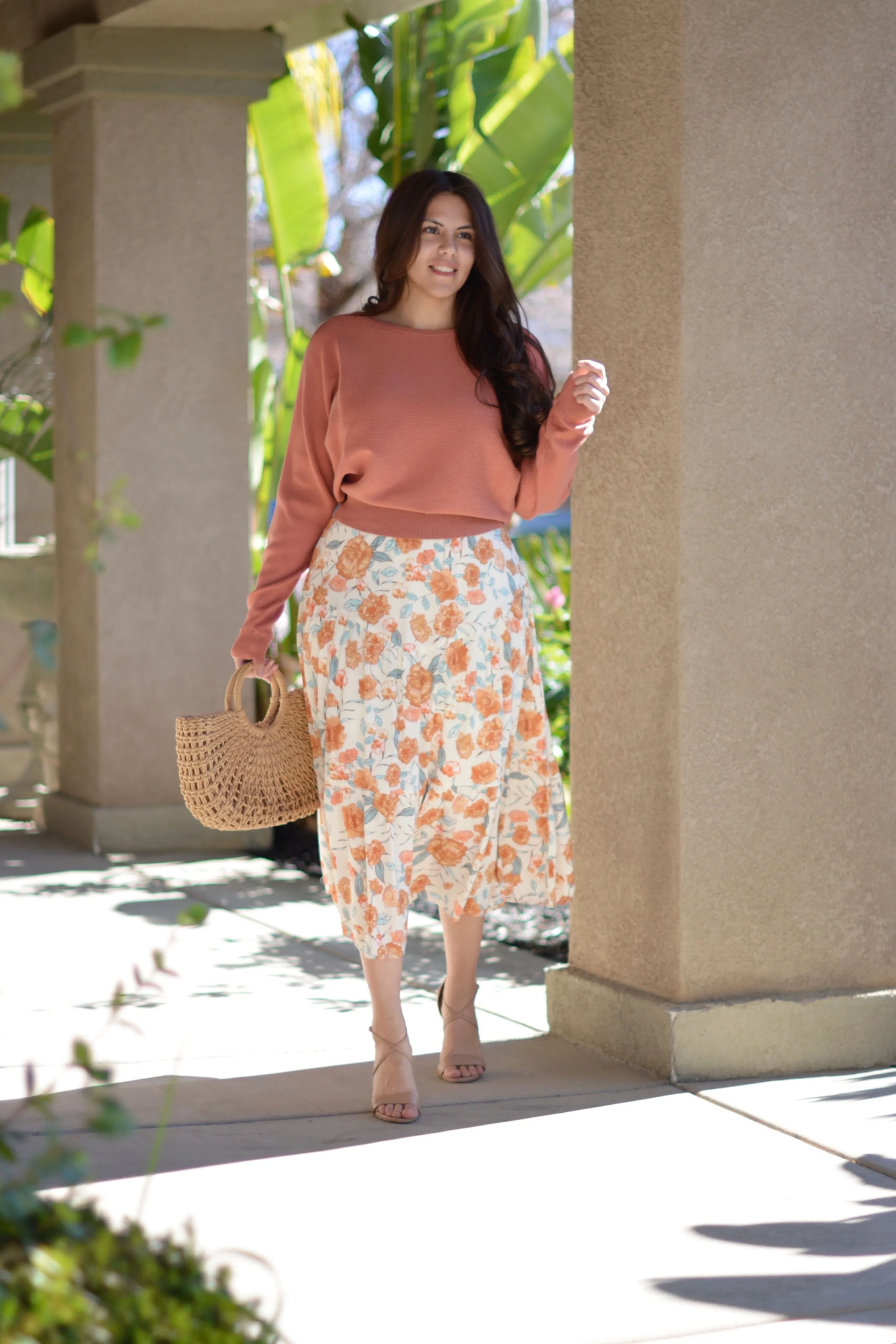 Alondra Terra Cotta Knit Top