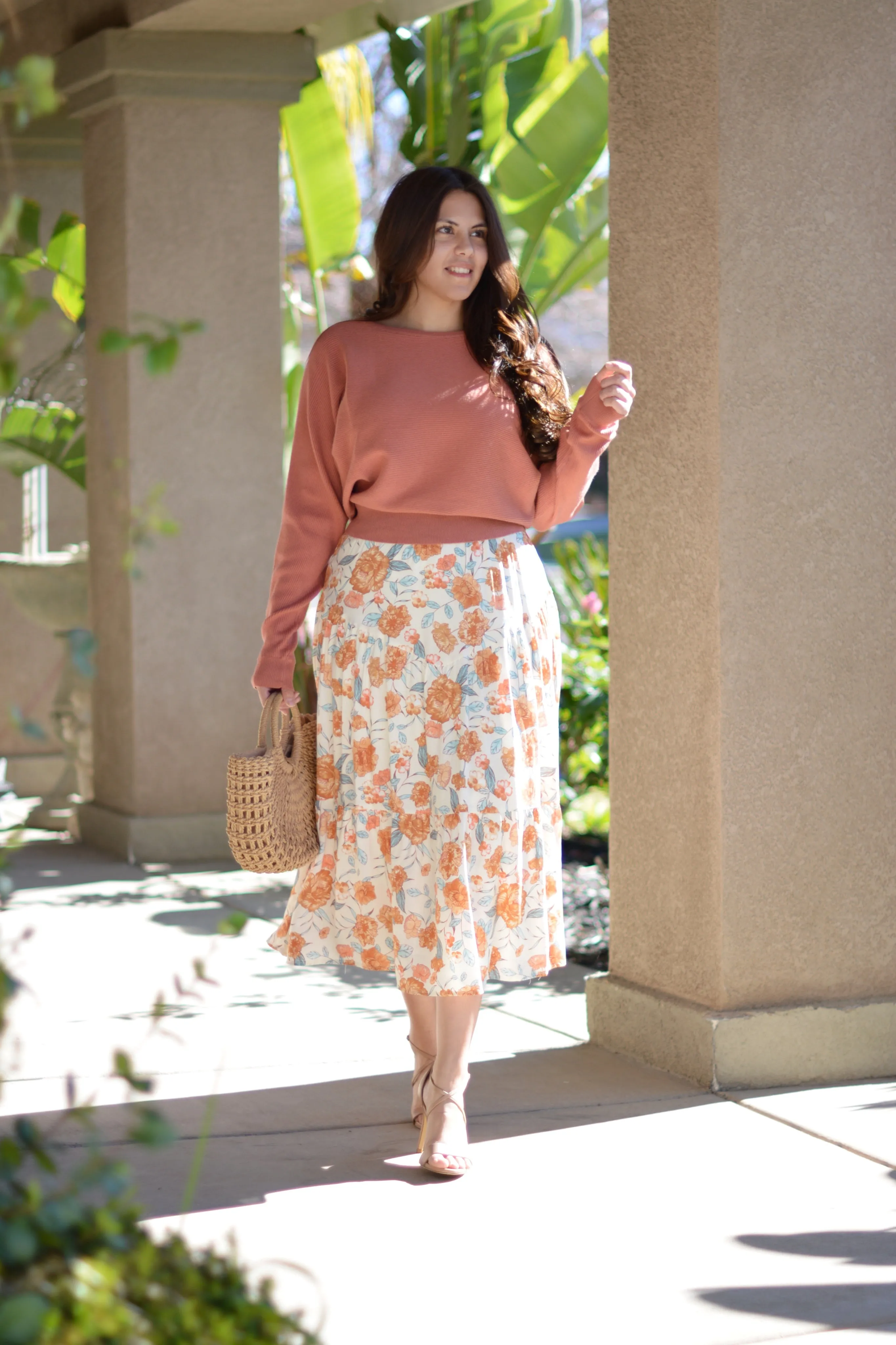 Alondra Terra Cotta Knit Top