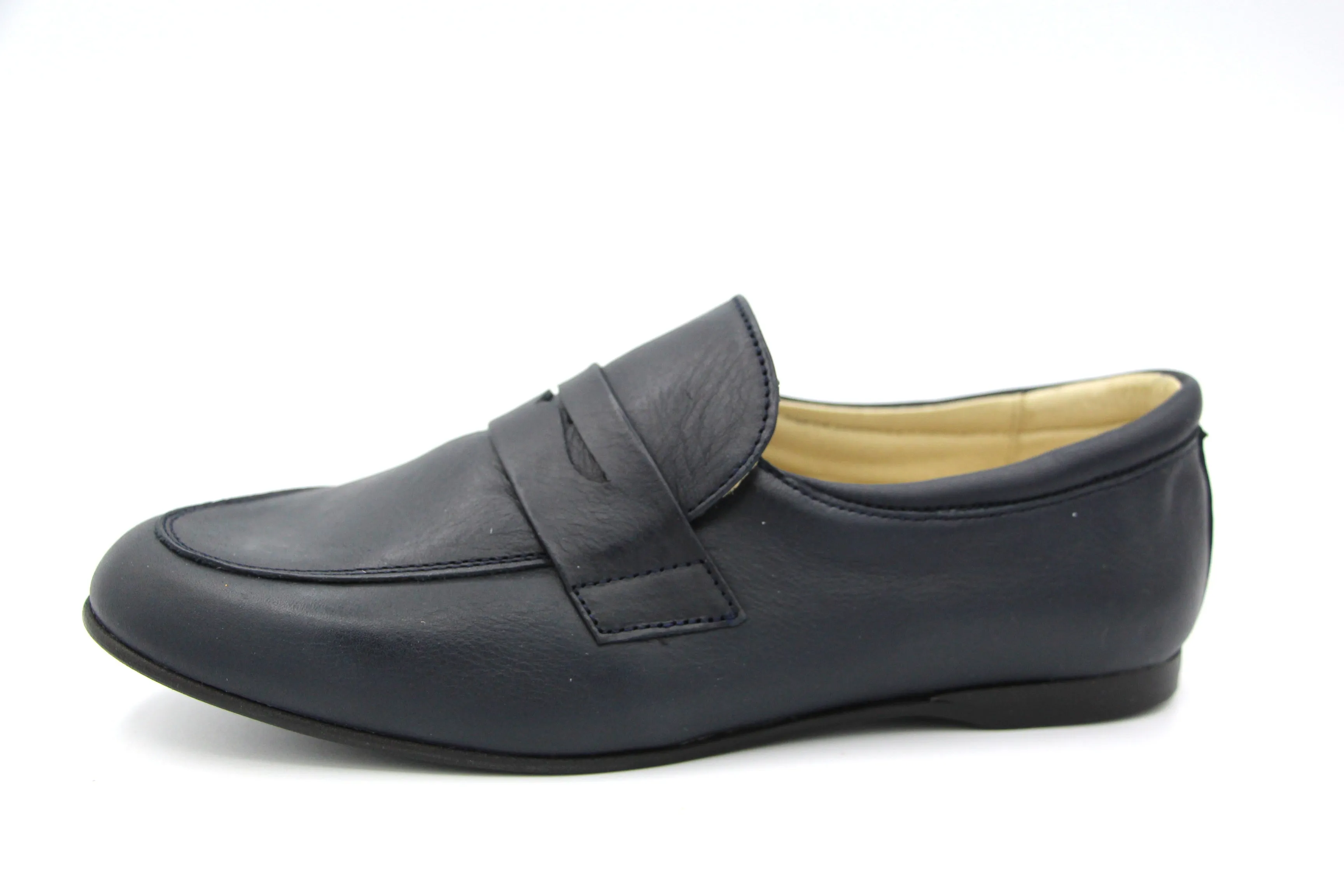 Andanines  Navy Penny Slip On 5-16