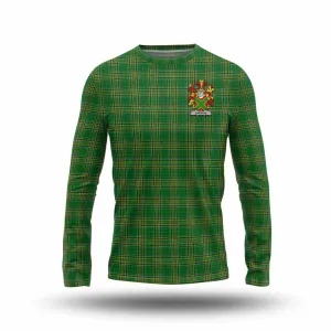 Andrew Irish Clan Tartan Long Sleeve T-Shirt with Coat of Arms