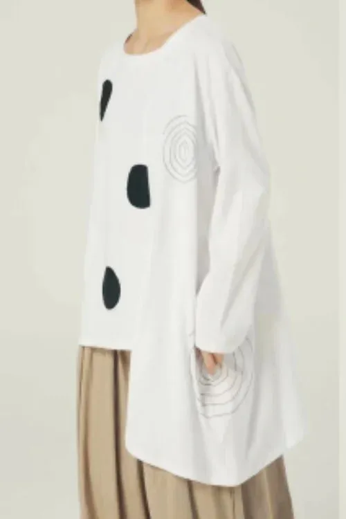 Asymmetrical Dot Tee