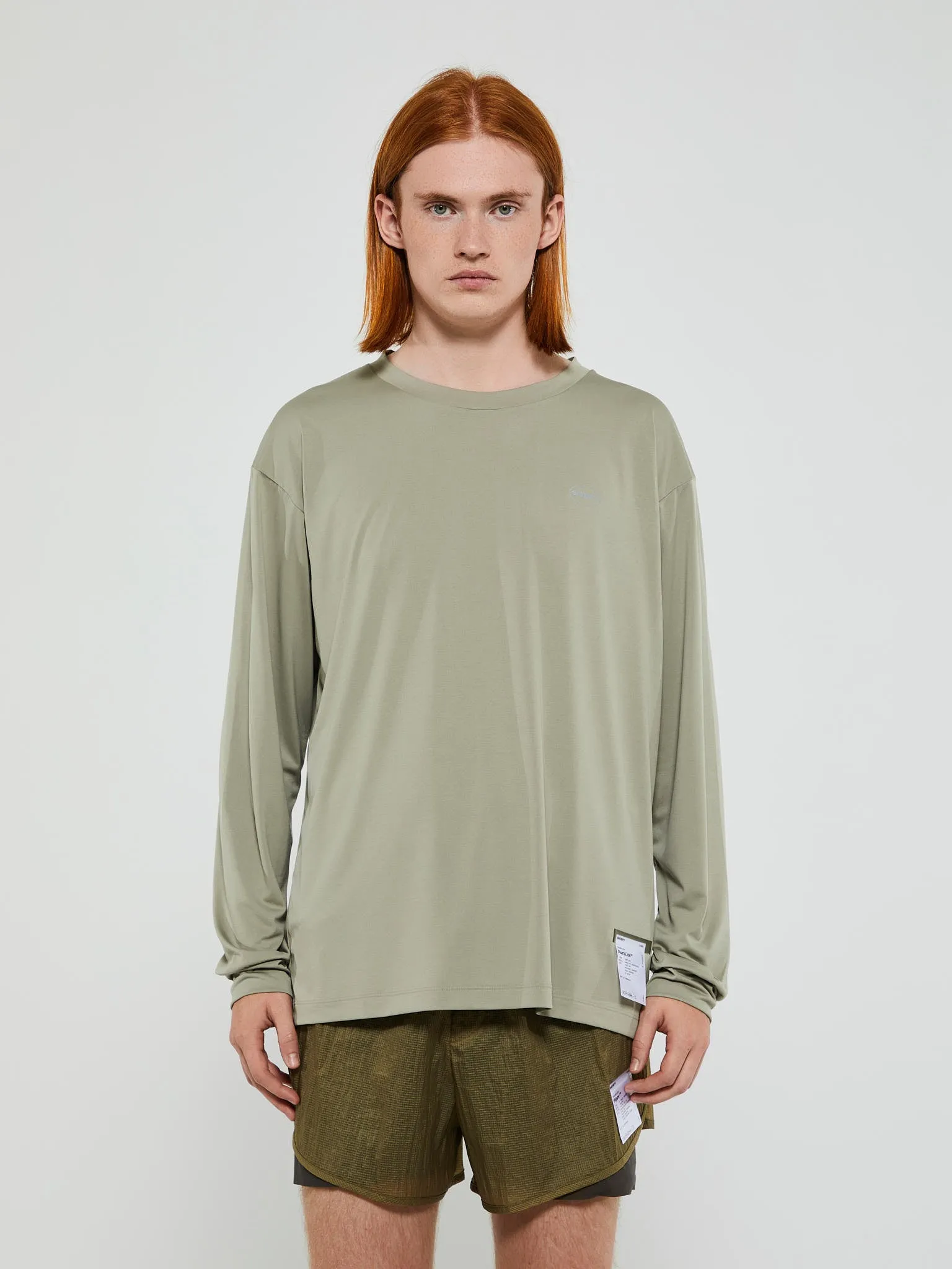 AuraLite Long T-Shirt in Dried Sage