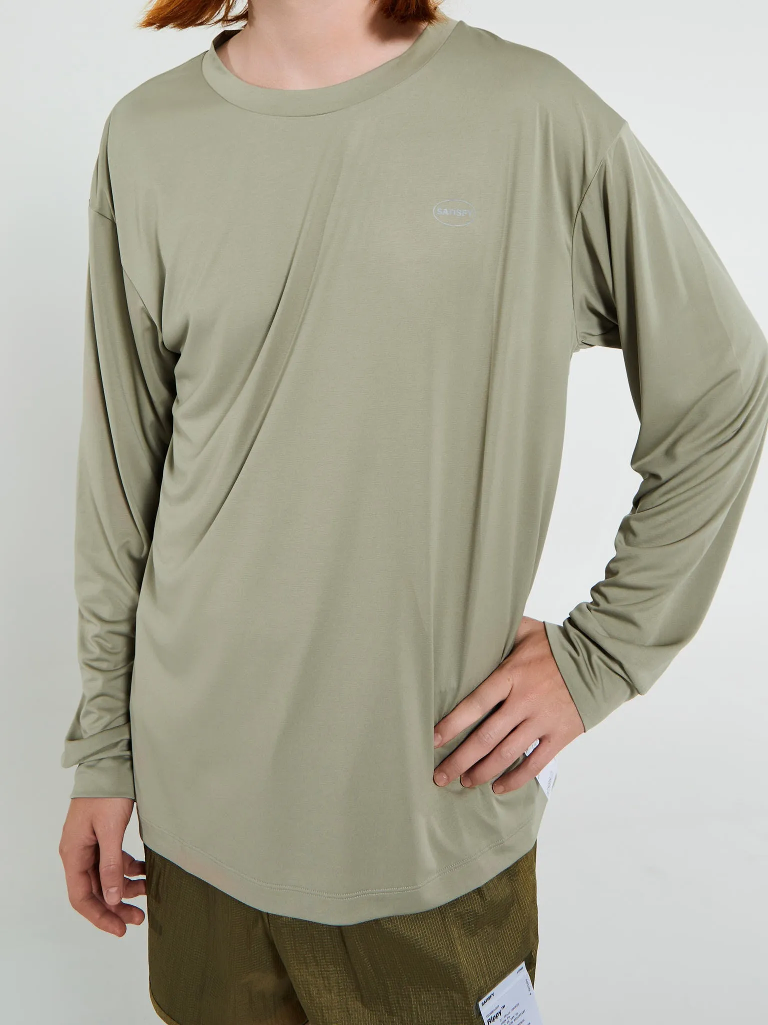 AuraLite Long T-Shirt in Dried Sage