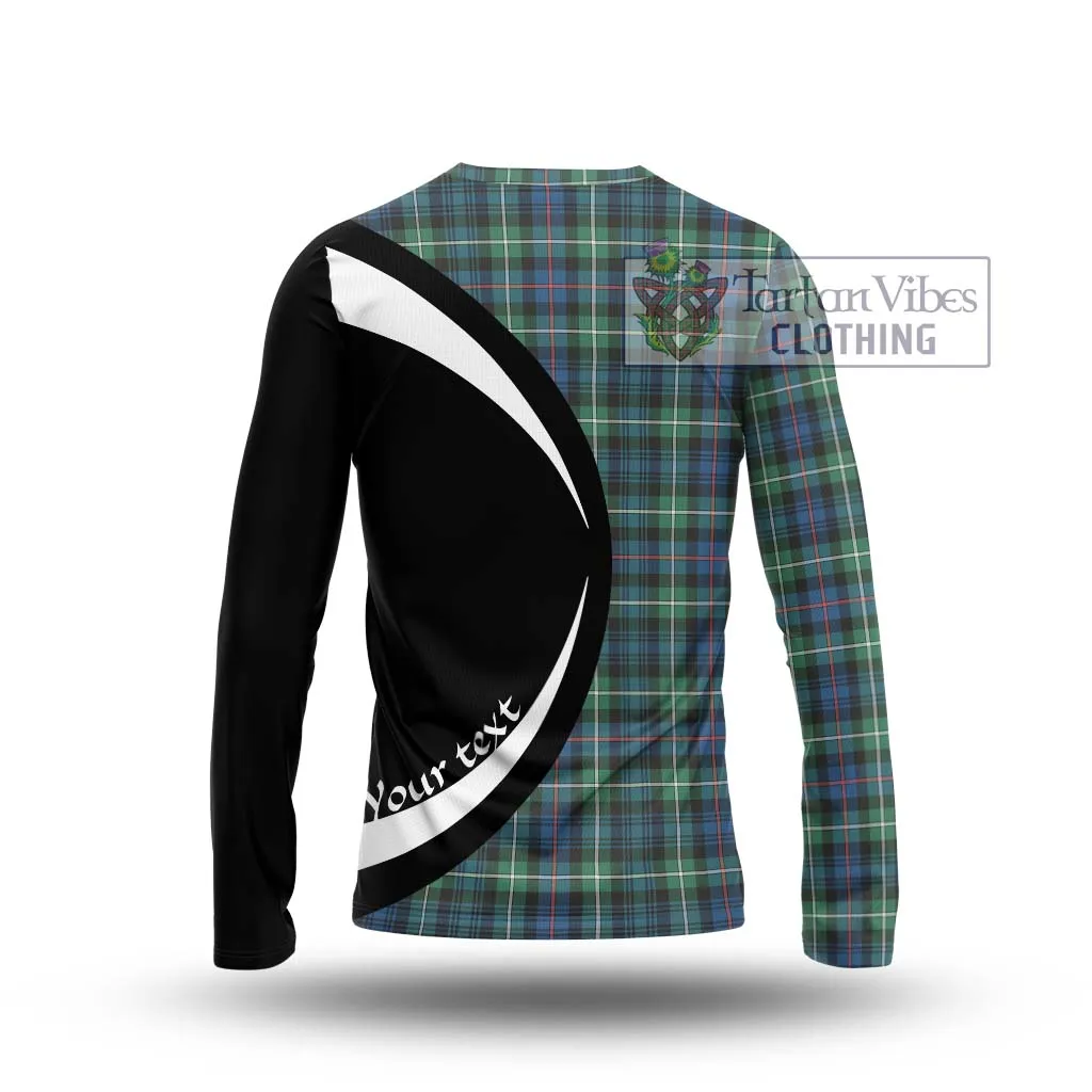 Baillie Ancient Tartan Long Sleeve T-Shirt with Family Crest Circle Style