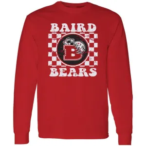 Baird Bears - Checkered Long Sleeve T-Shirt