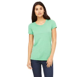 Bella   Canvas Women's Green Triblend Short-Sleeve T-Shirt