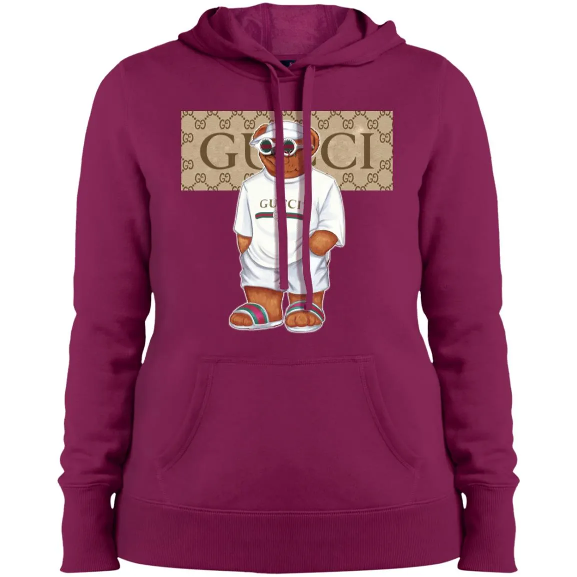 Best Life Gucci Bear T-shirt Women Hooded Sweatshirt