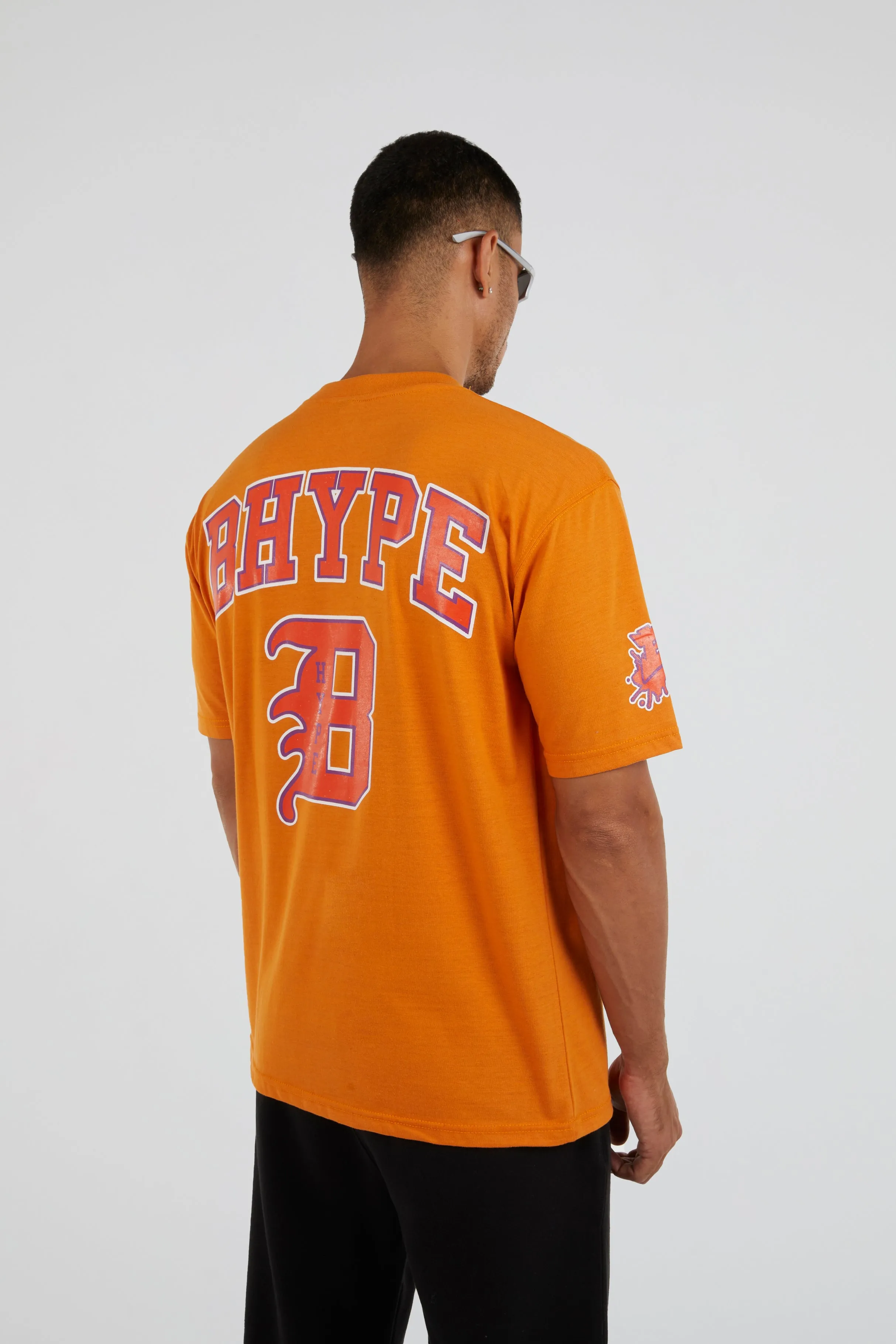 Bhype Society - Bhype Orange T-shirt Varsity Collection