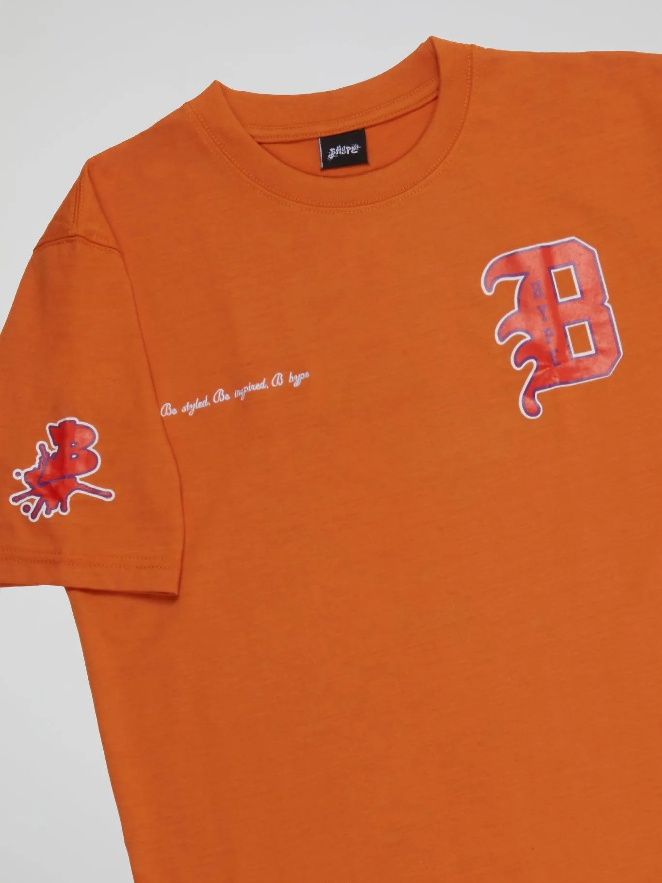 Bhype Society - Bhype Orange T-shirt Varsity Collection