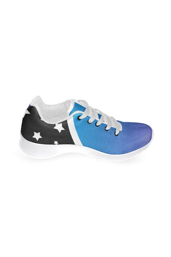 Blue Gradient & Stars Women’s Running Shoes (Model 020)