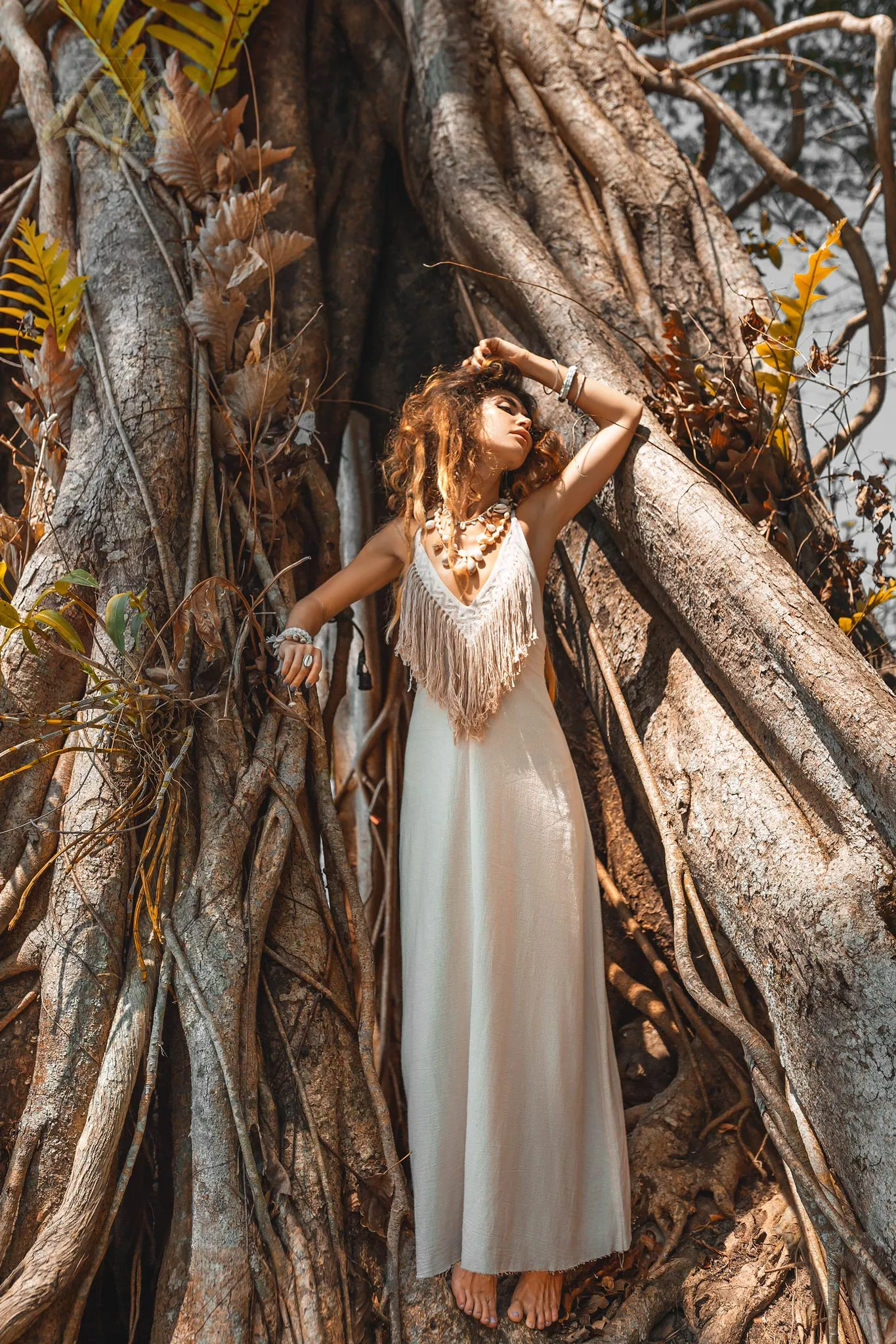 Boho Wedding Dress • Simple Wedding Dress • Off-White Boho Dress