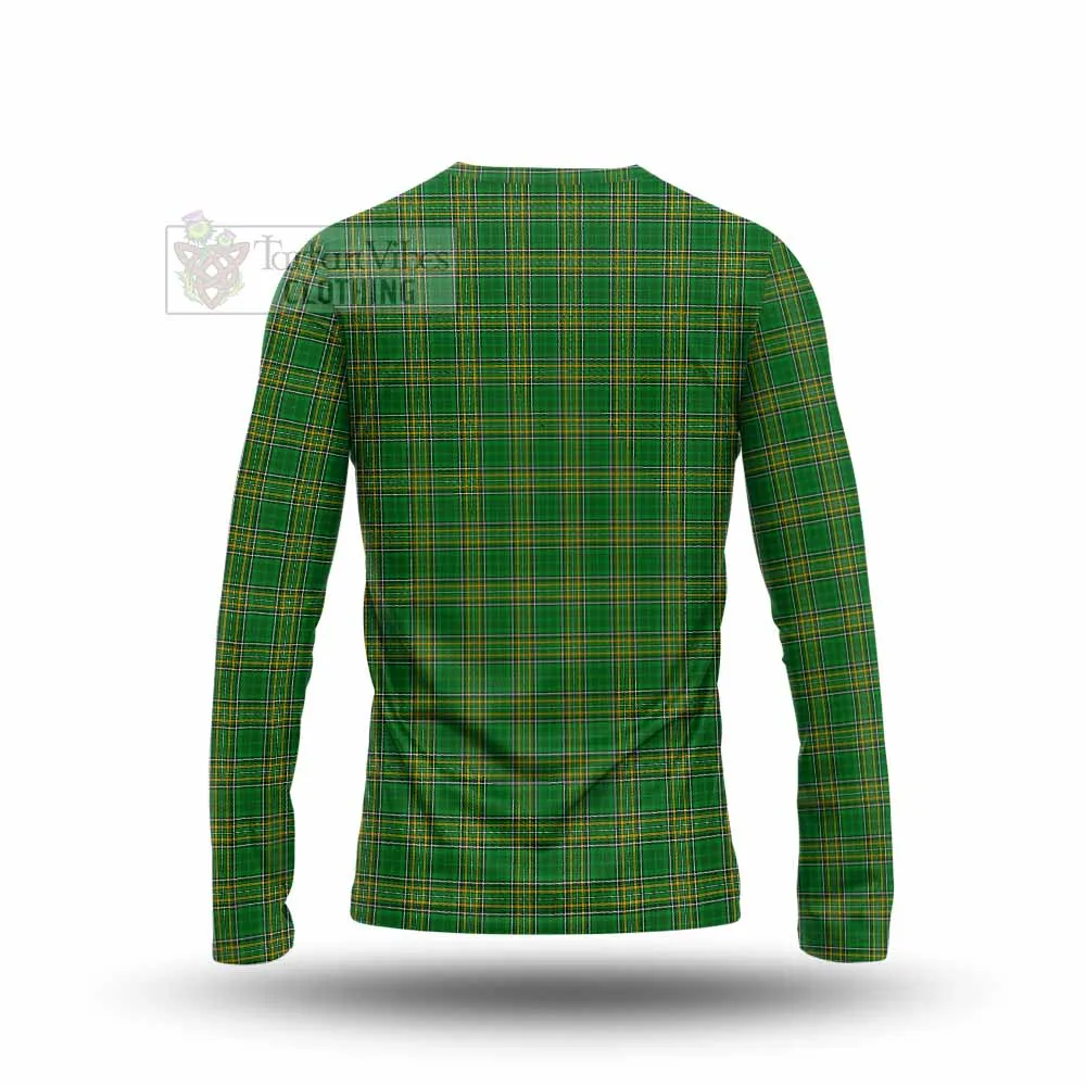 Brien Irish Clan Tartan Long Sleeve T-Shirt with Coat of Arms