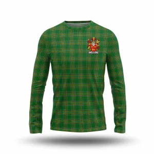 Brien Irish Clan Tartan Long Sleeve T-Shirt with Coat of Arms