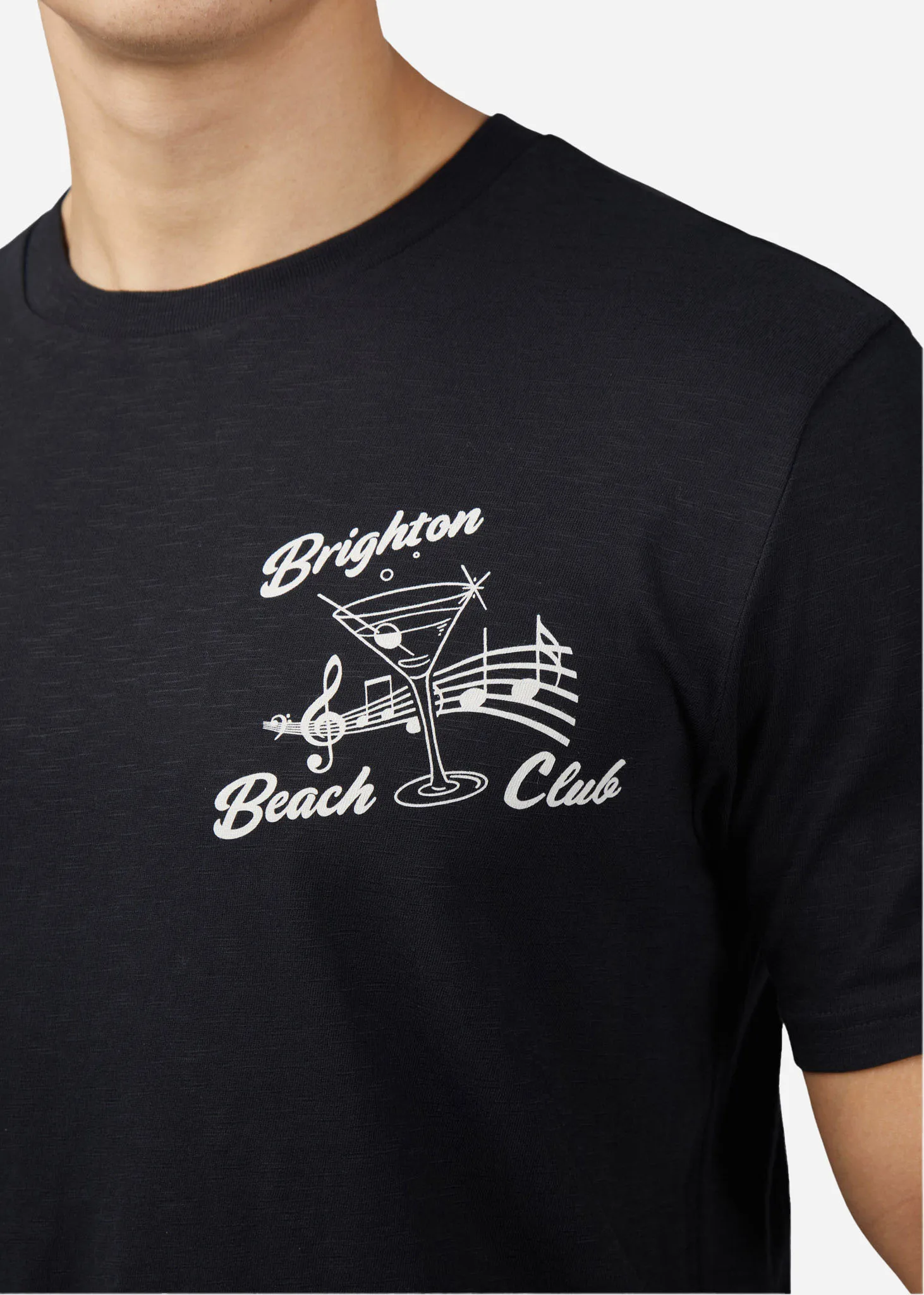 Brighton beach club tee- black