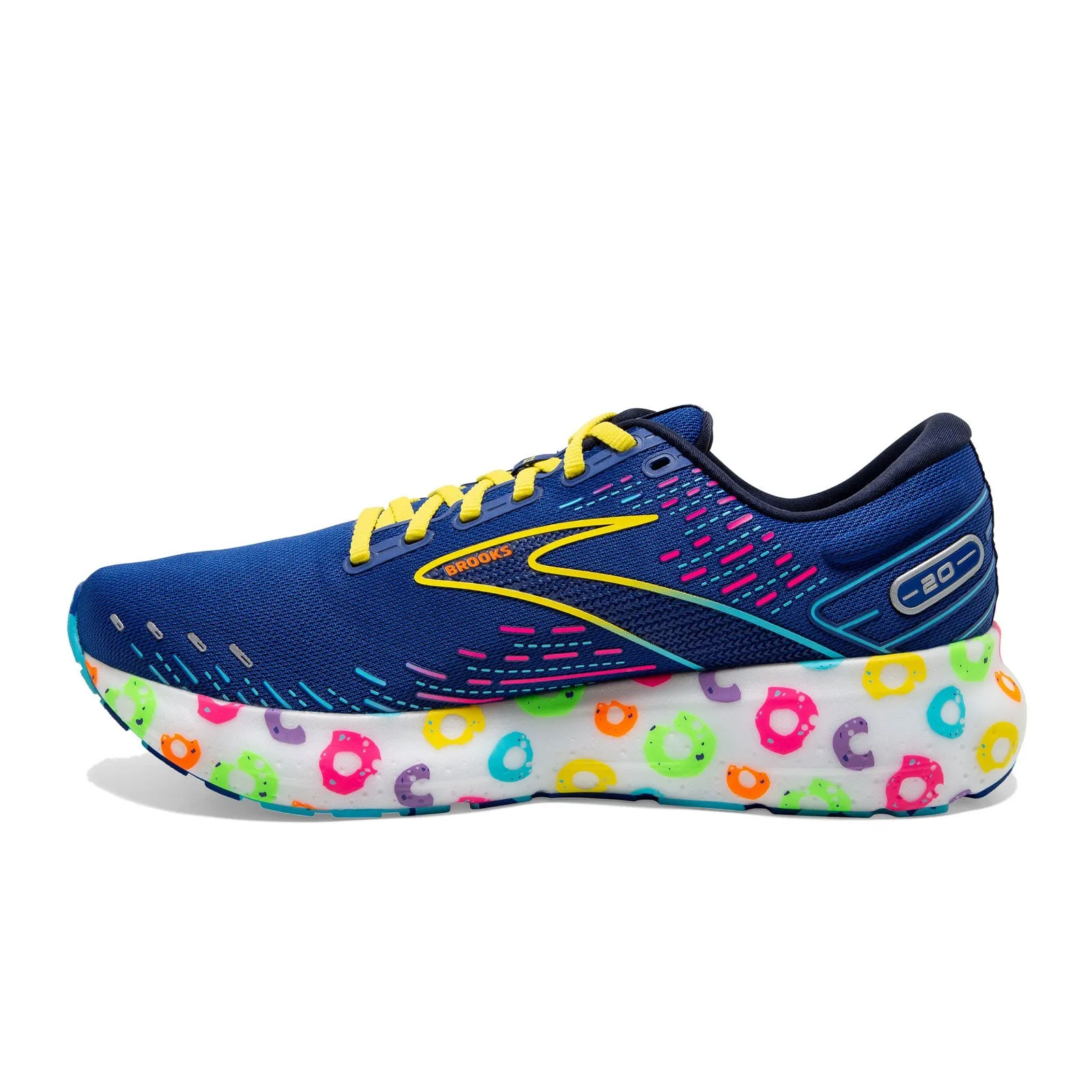 Brooks Glycerin 20 Running Shoe (Men) - Blue/Peacoat/Yellow