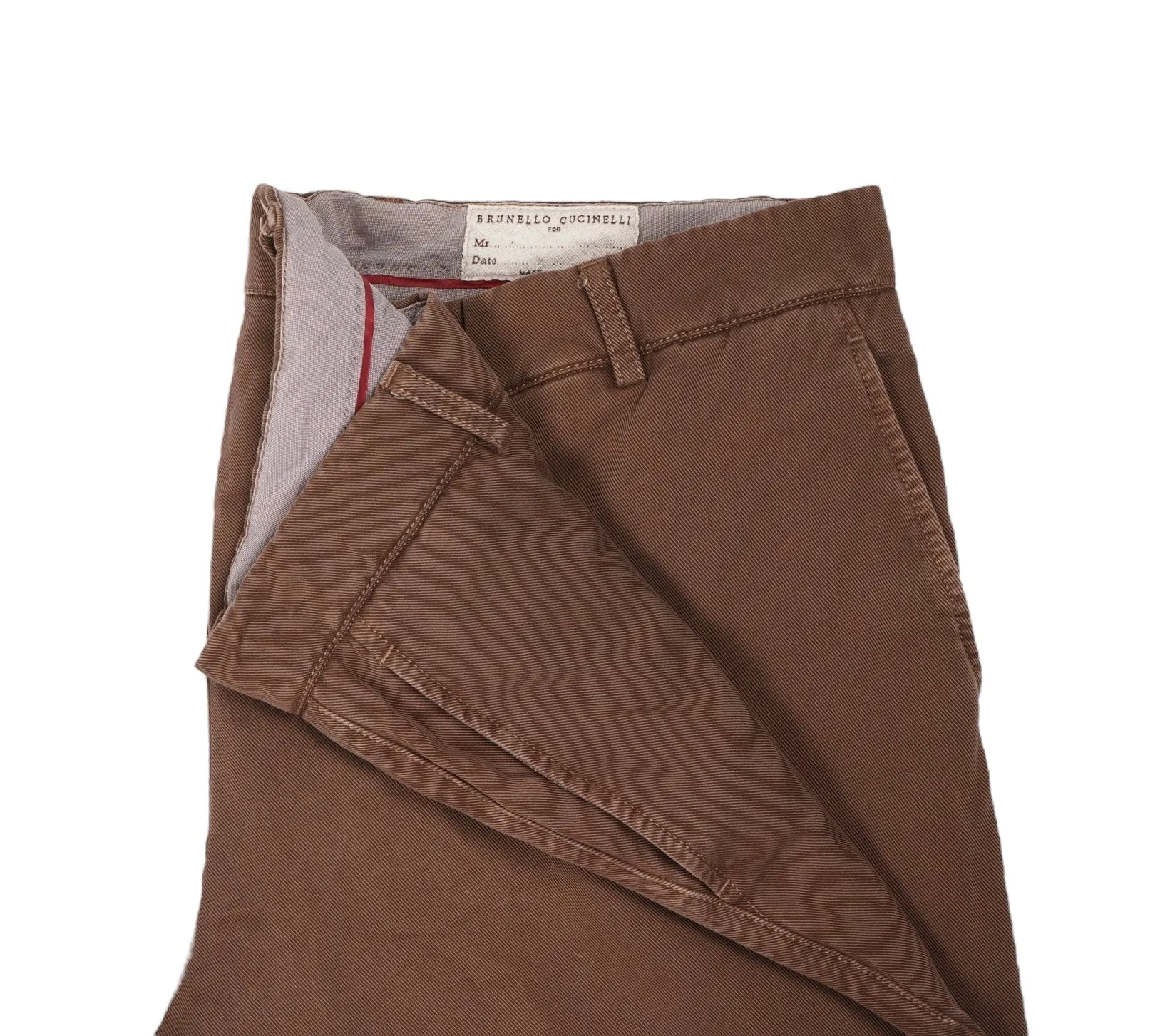 Brunello Cucinelli – Brown Cotton Chinos 56