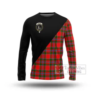 Butter Tartan Long Sleeve T-Shirt with Family Crest and Military Logo Style