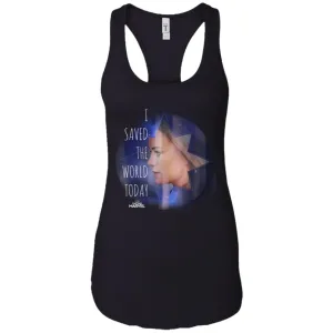 Captain Marvel Saved The World Portrait Women Tank Top