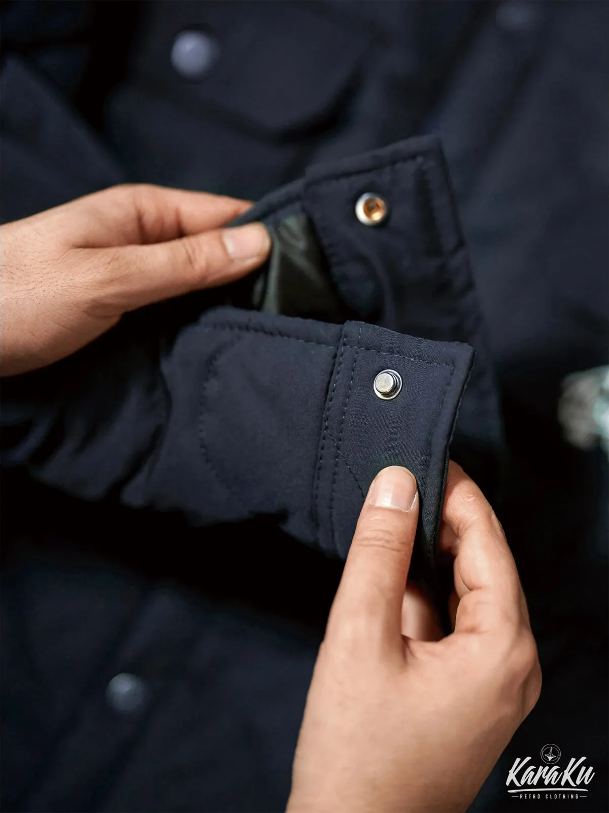 Carabiner Accent Mountain Quilted Work Jacket