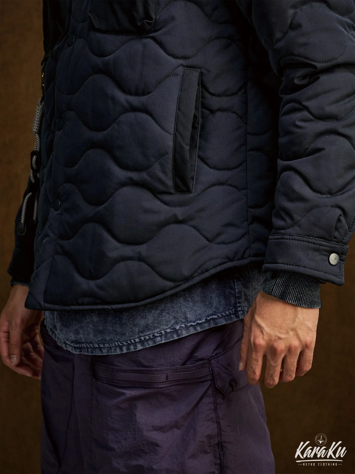 Carabiner Accent Mountain Quilted Work Jacket