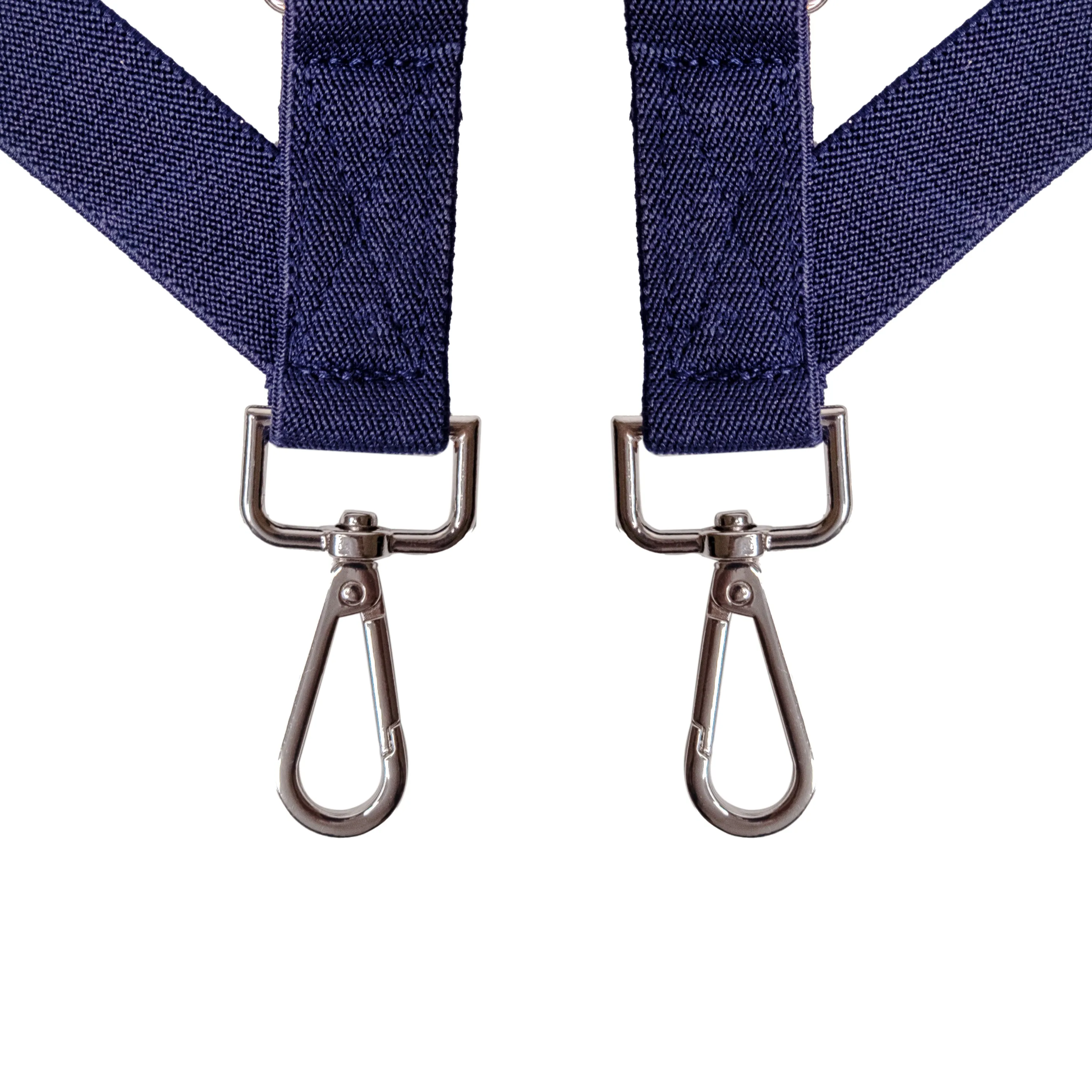 Chokore X-shaped Snap Hook Suspenders (Navy Blue)