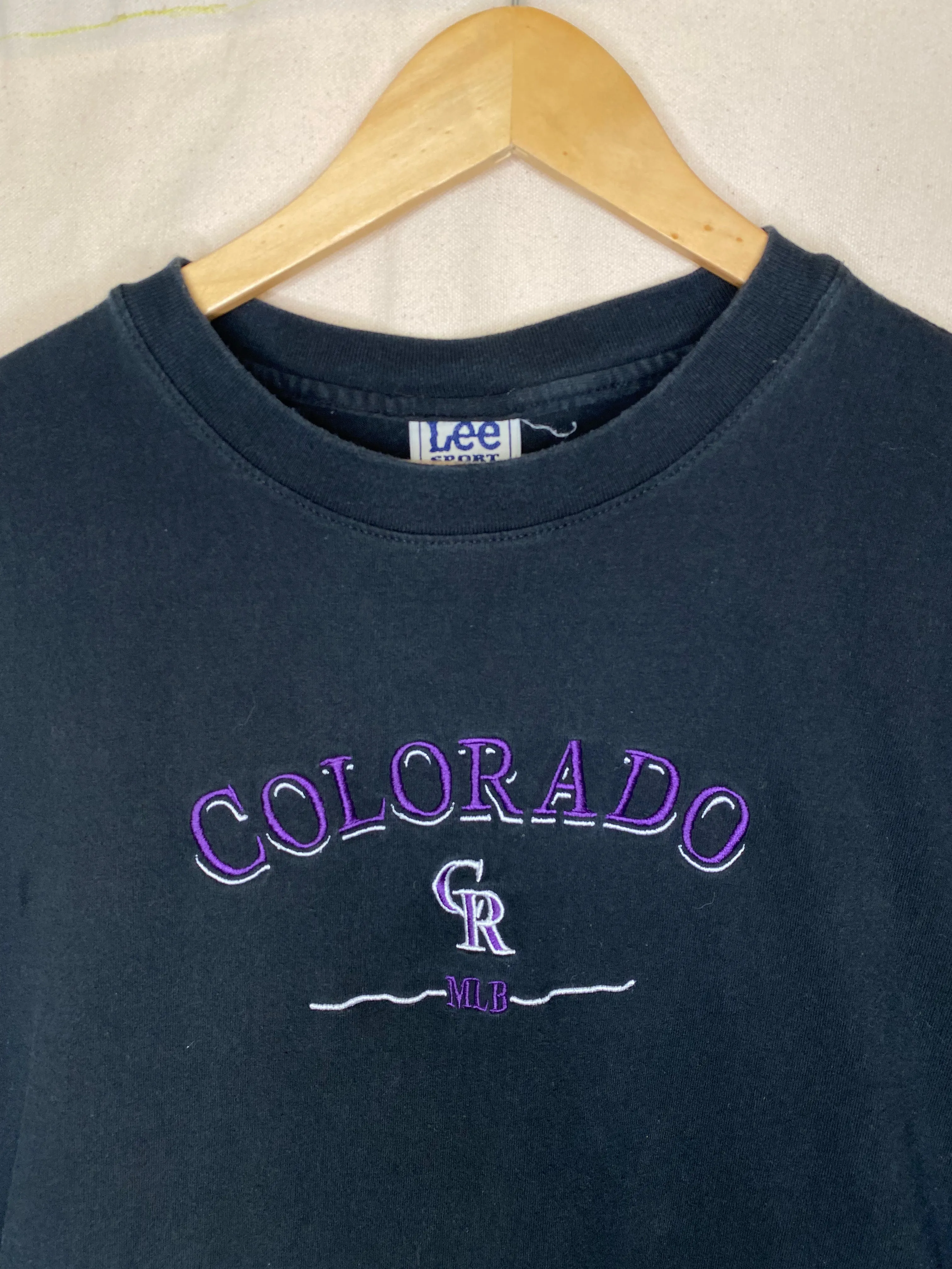 Colorado Rockies MLB Lee Sport Embroidered T-Shirt: L