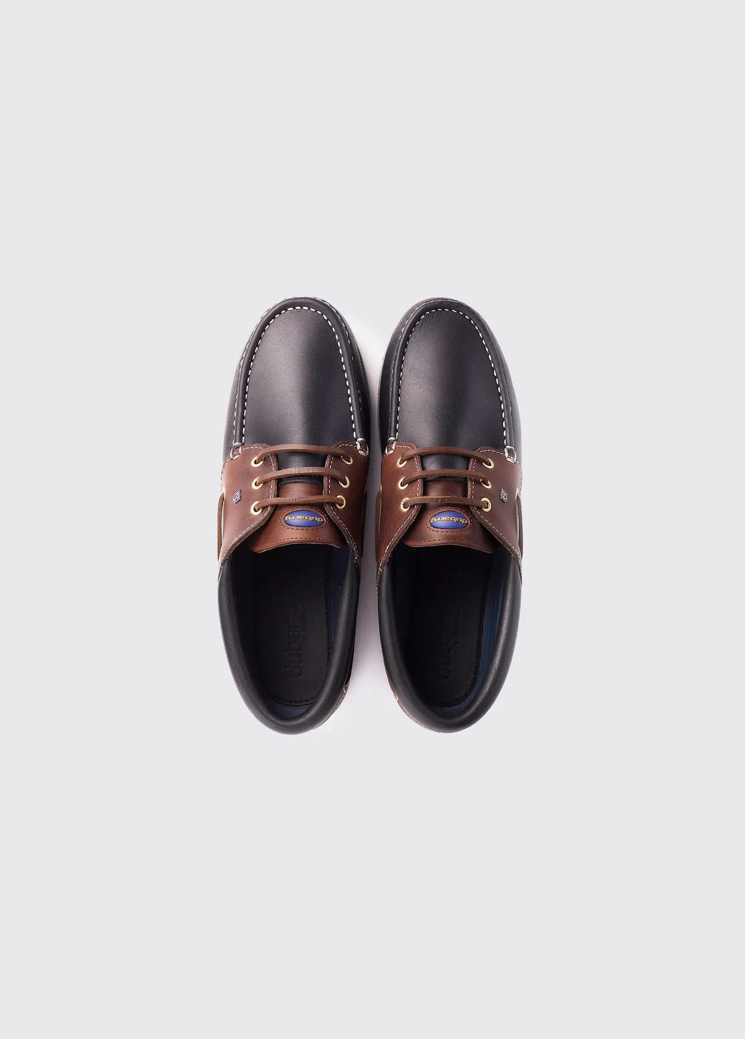 Commander Boat - Navy/Brown