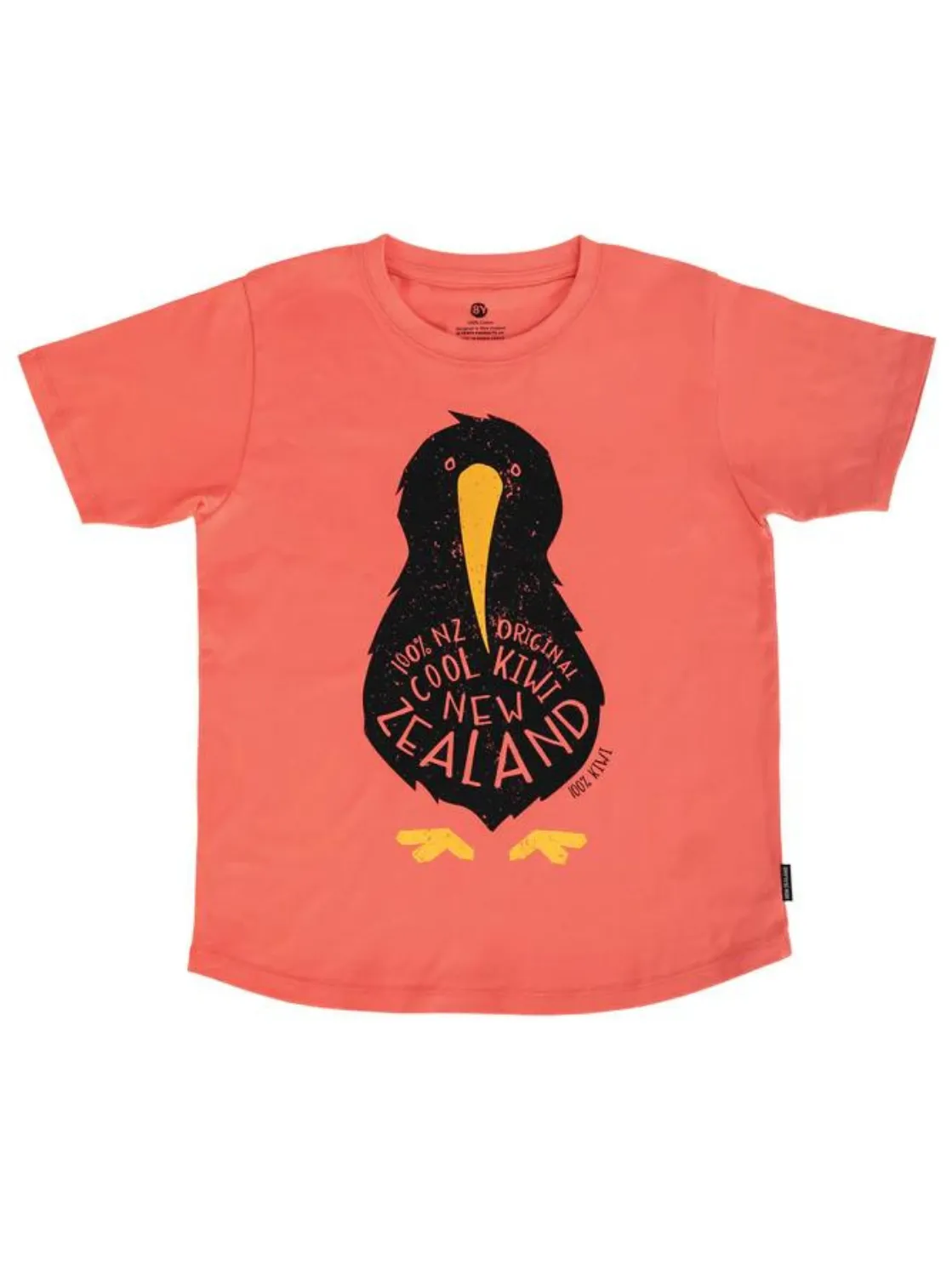 Cool Kiwi Kids T Shirt in Coral