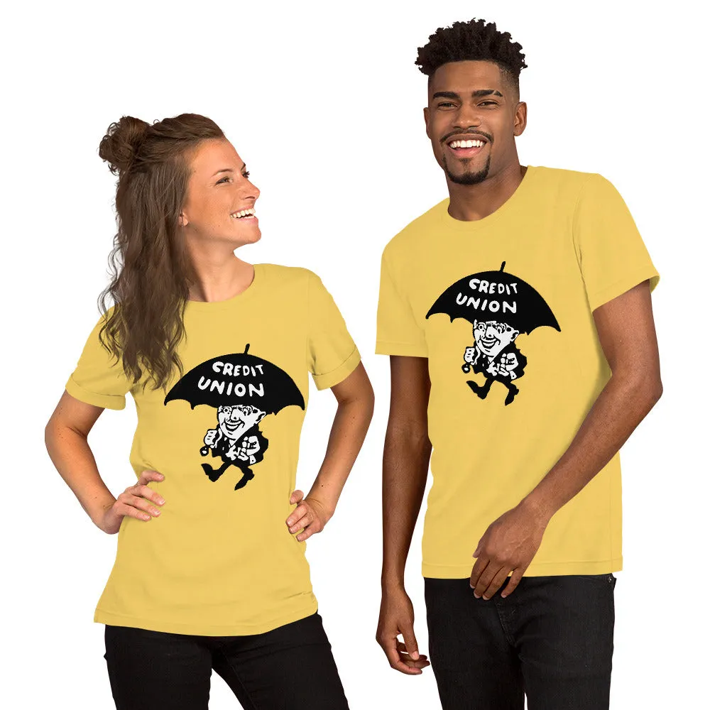 Credit Union Umbrella Man T-Shirt