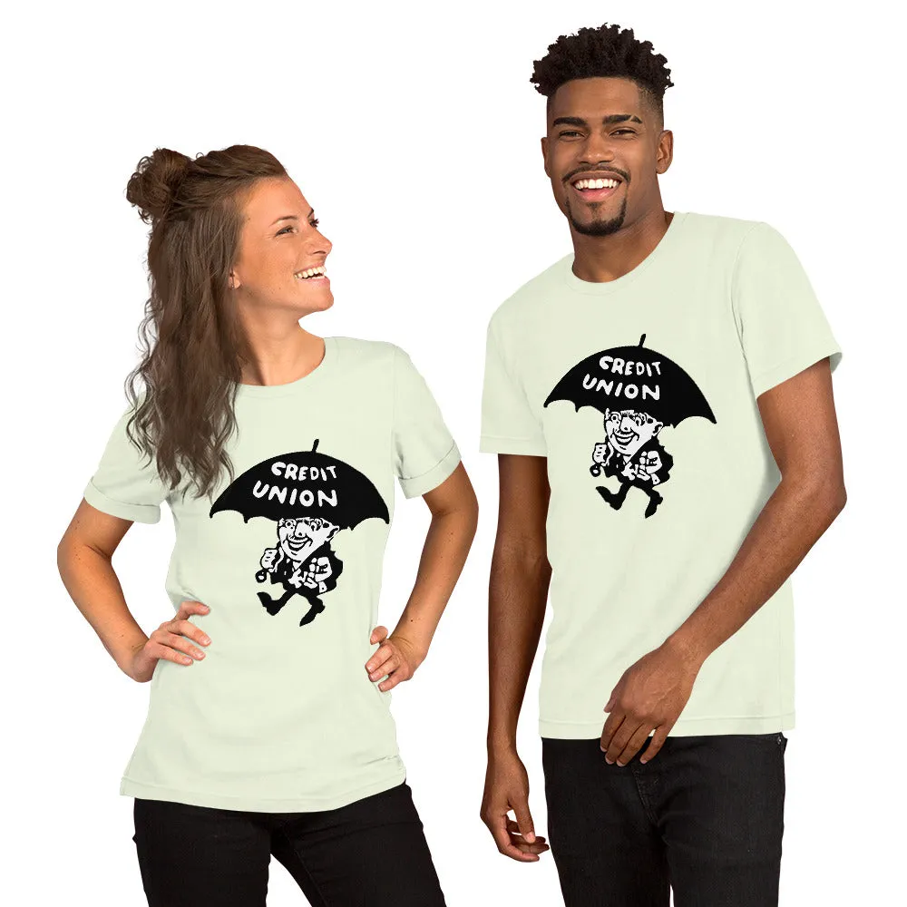 Credit Union Umbrella Man T-Shirt