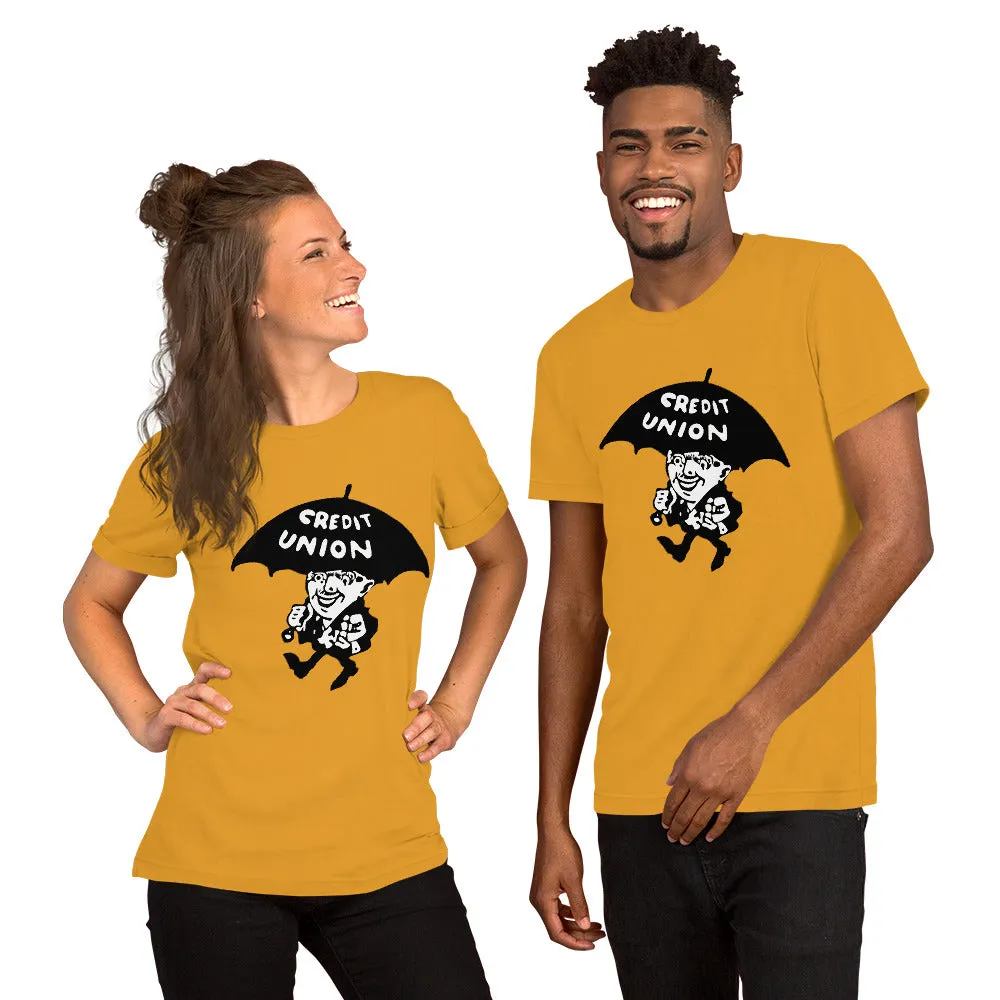 Credit Union Umbrella Man T-Shirt