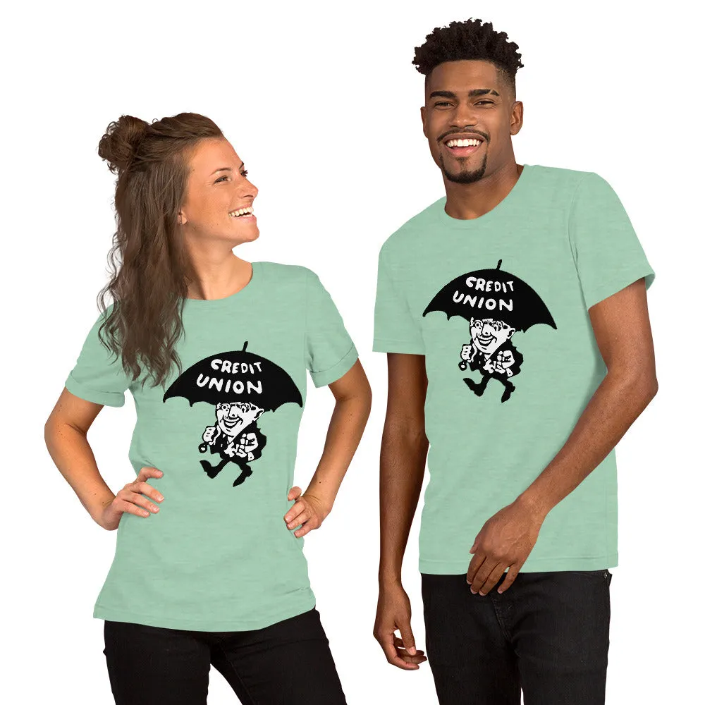 Credit Union Umbrella Man T-Shirt