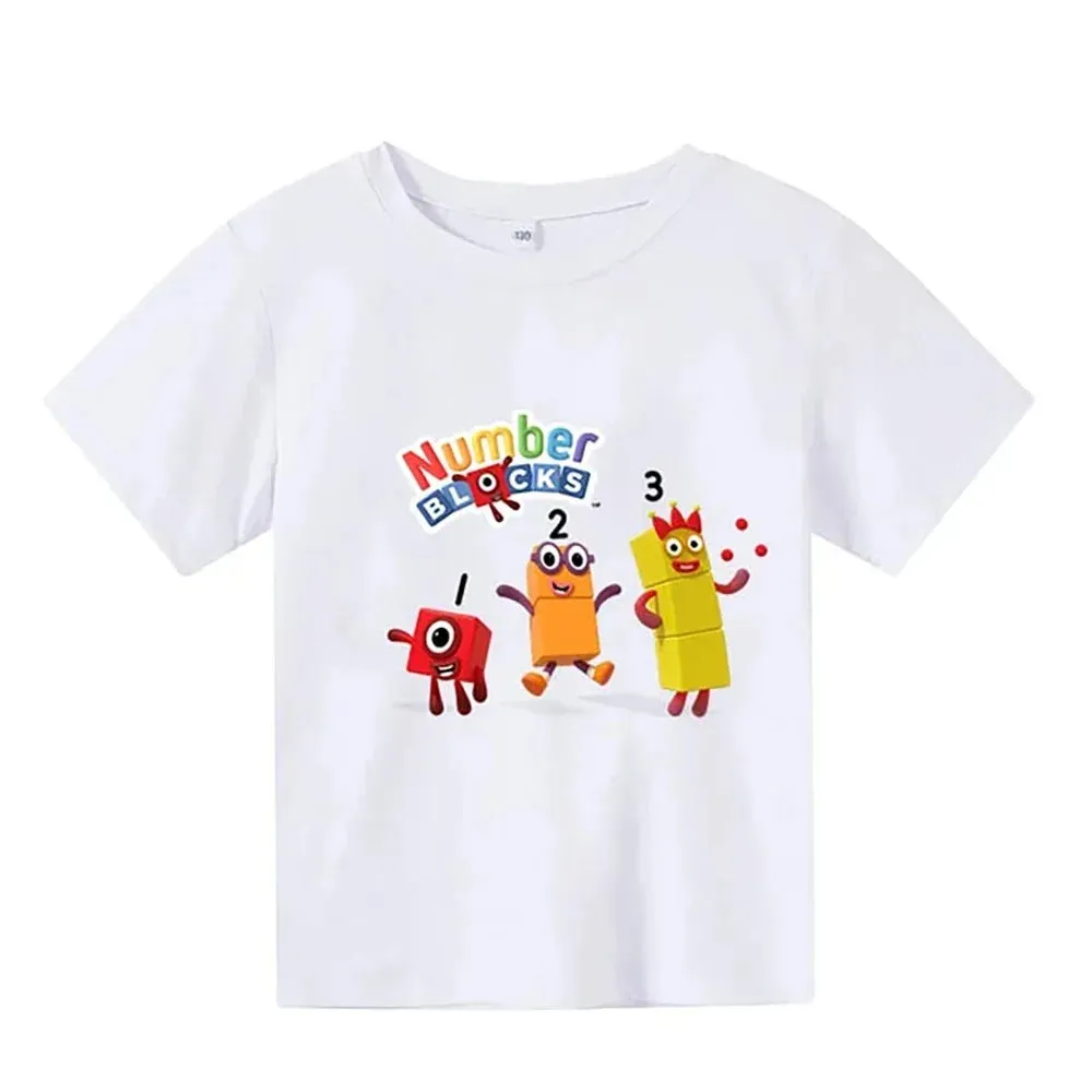 Cute Kids T-Shirt Boys Girls Children's Clothes Clothing Summer Fashion T-shirt Baby Cartoon Toddler Short Sleeve Casual Top Tee