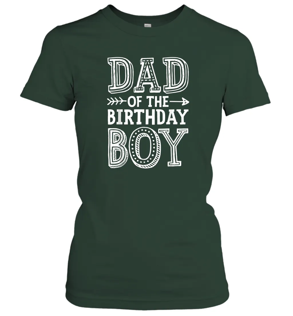 Dad of the Birthday Boy T shirt Father Dads Daddy Men Gift Women Cotton T-Shirt