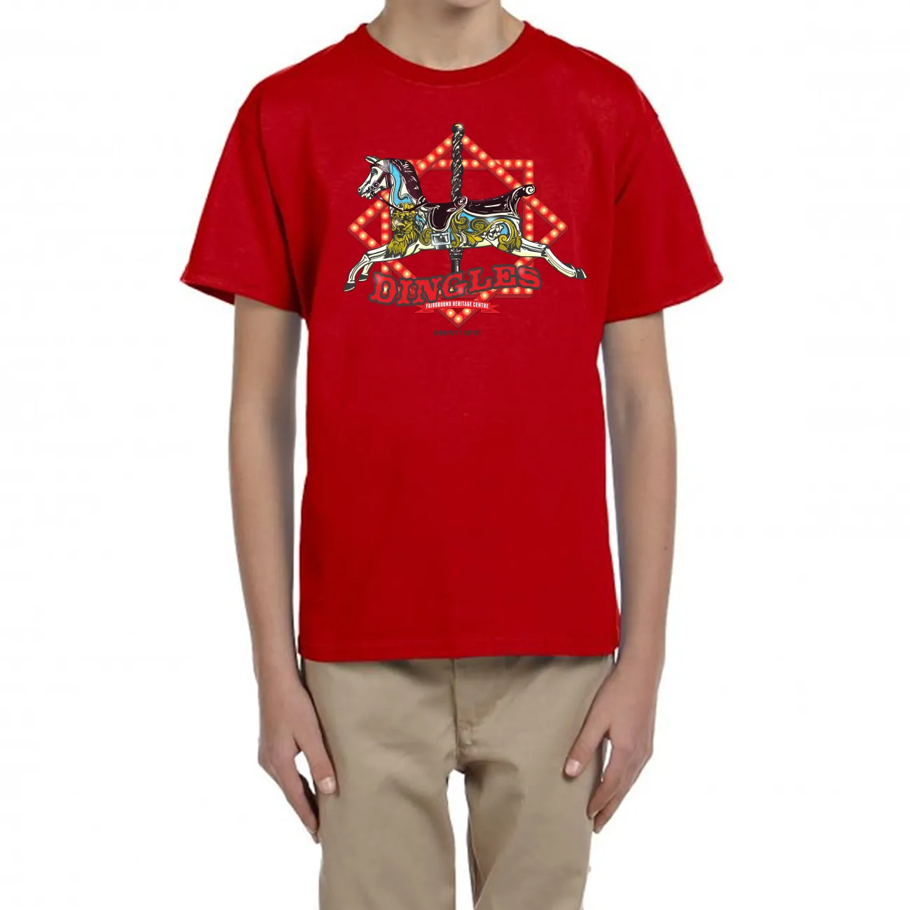 DINGLES FAIRGROUND CAROUSEL T-SHIRT FOR KIDS