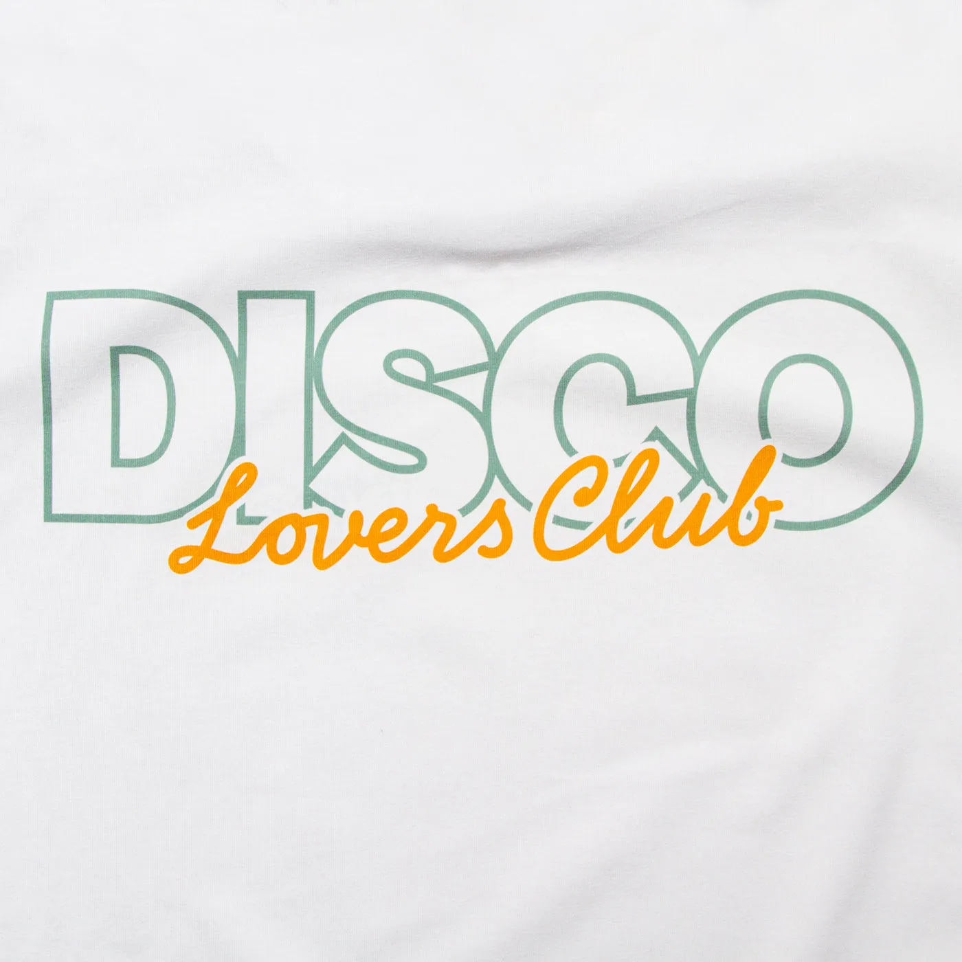 Disco Lovers Front Print - Tshirt - White