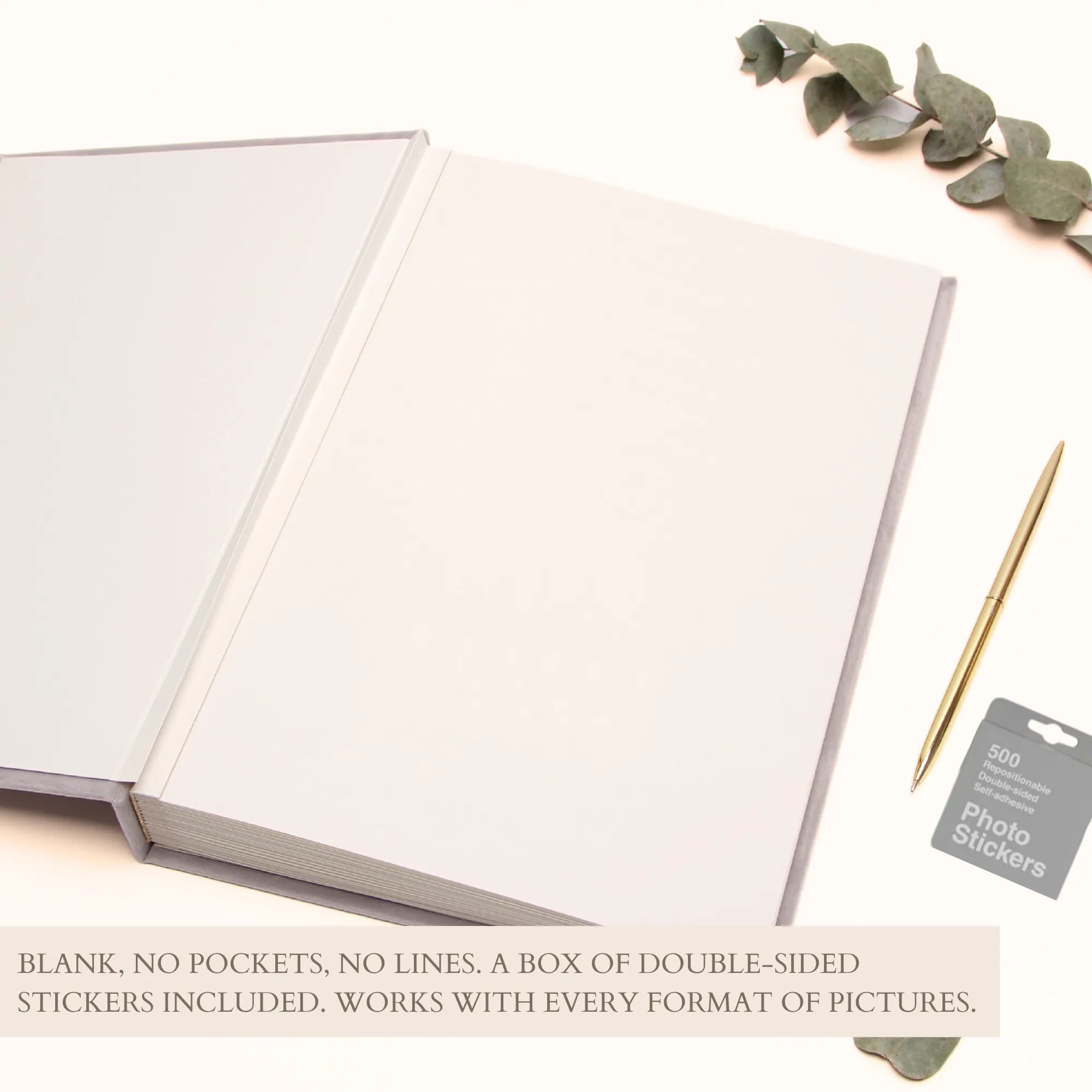 Dusty Sky Blue   Real Gold | Guest Book