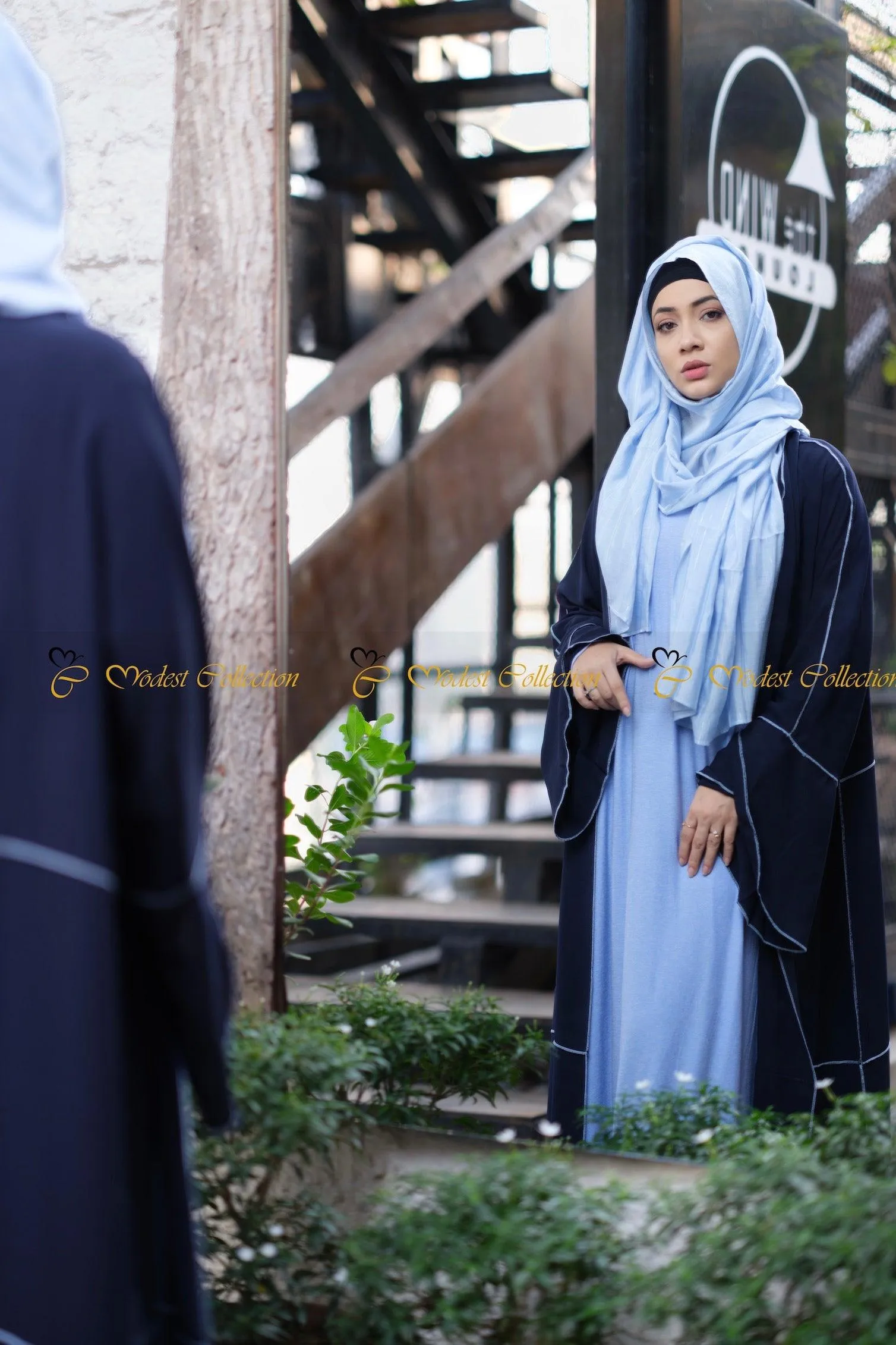 Emilia two piece Abaya with Shrug set