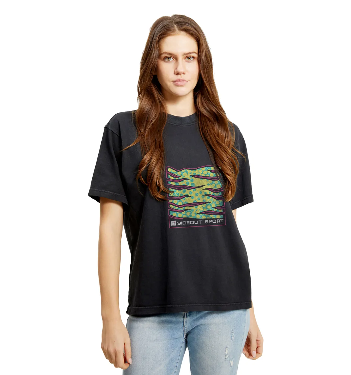 Endless Summer Fished Heavyweight Black Boxy T-shirt