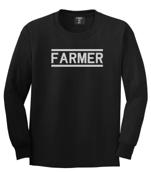 Farmer Farm Mens Long Sleeve T-Shirt