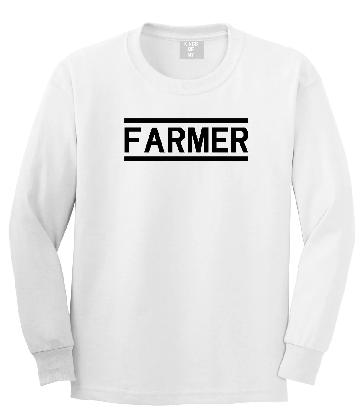 Farmer Farm Mens Long Sleeve T-Shirt