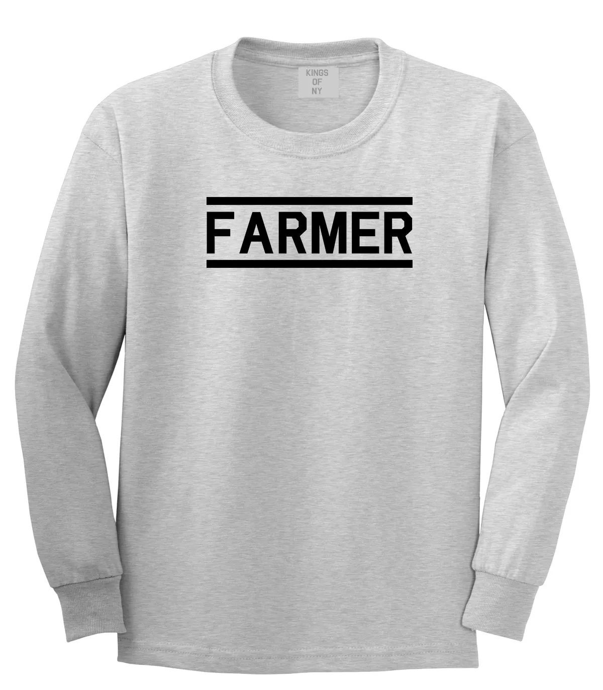 Farmer Farm Mens Long Sleeve T-Shirt