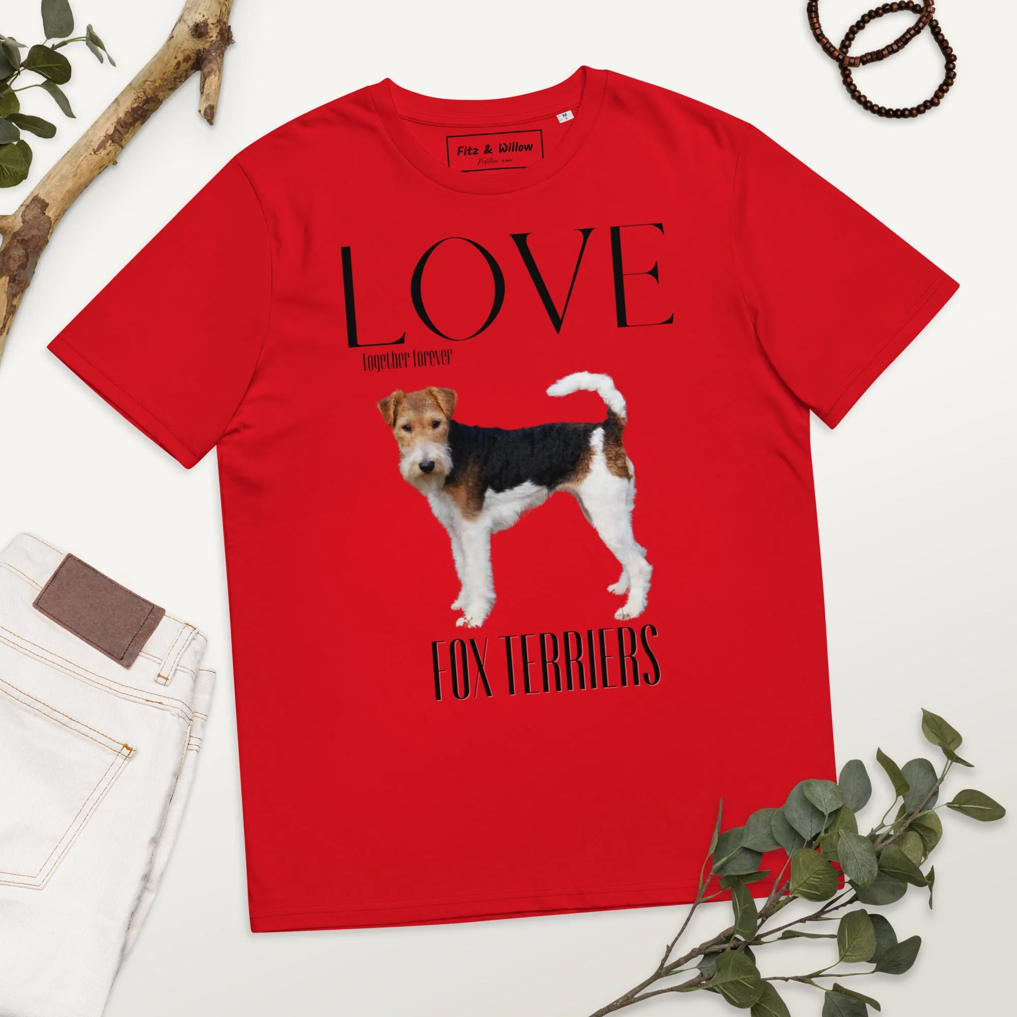 Fox Terrier lovers organic t-shirt