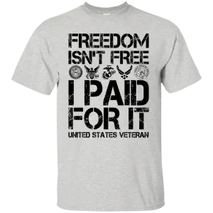 Freedom Is Not Free I Paid For It Shirt, Hoodie, Tank