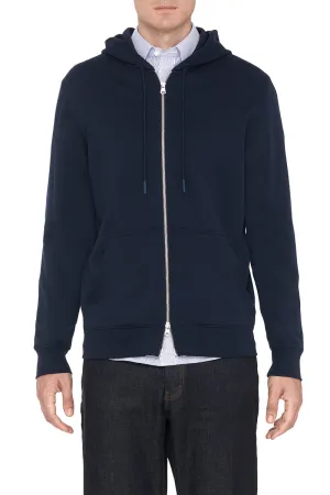 French Terry Zip-Up Hoodie | Navy 14036N